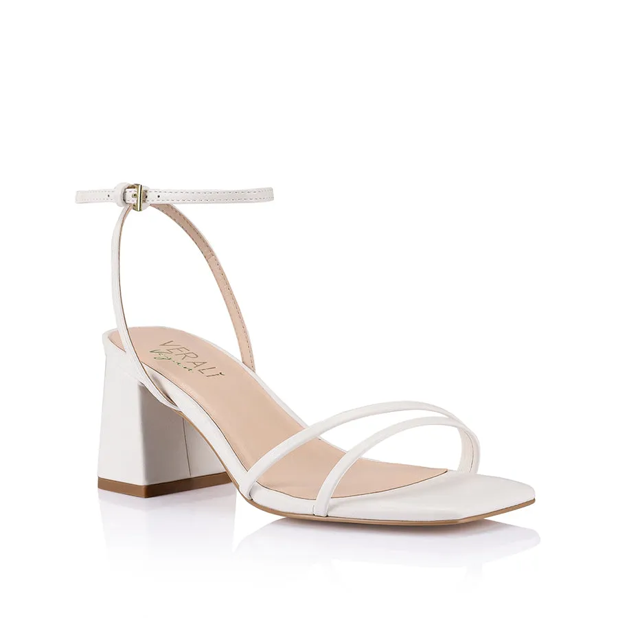 Stevie Block Heel Sandals - Chalk