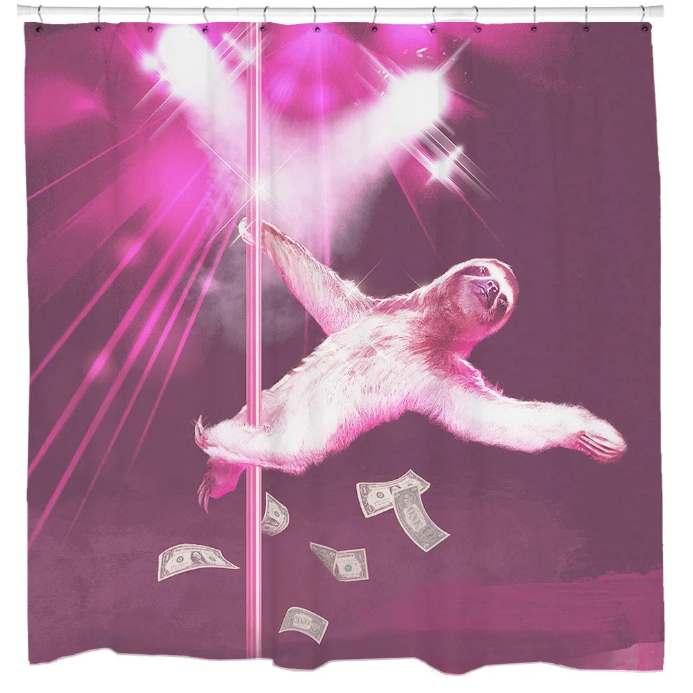 Stripper Sloth Shower Curtain