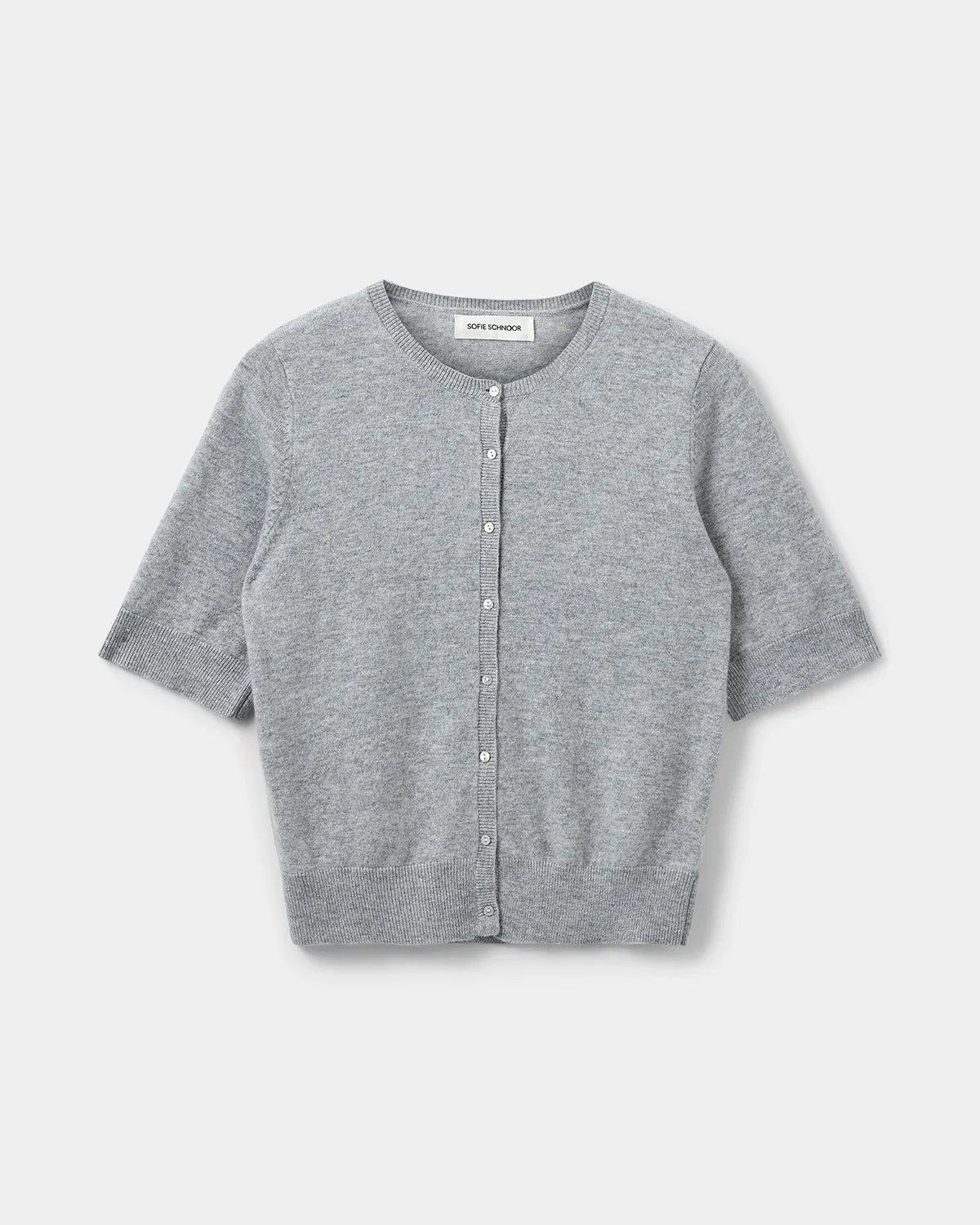 SUNASW CARDIGAN - Grey melange