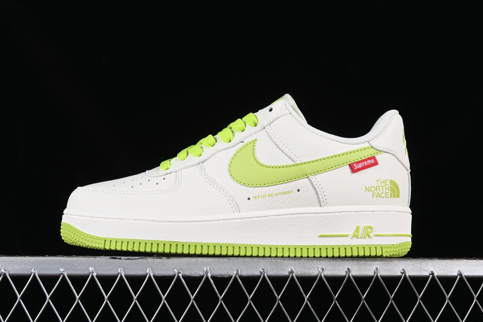 Supreme x The North Face x Nike Air Force 1 07 Low Off White Apple Green SU2305-011