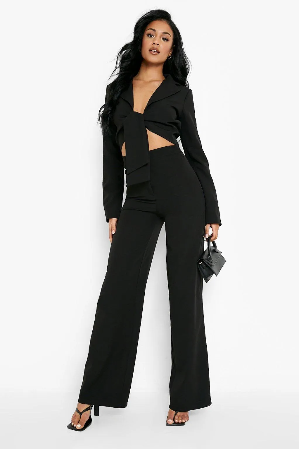 Tall Tailored Pleat Wide Leg Pants