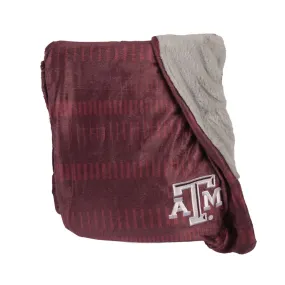 Throw Blanket - Maroon & Grey