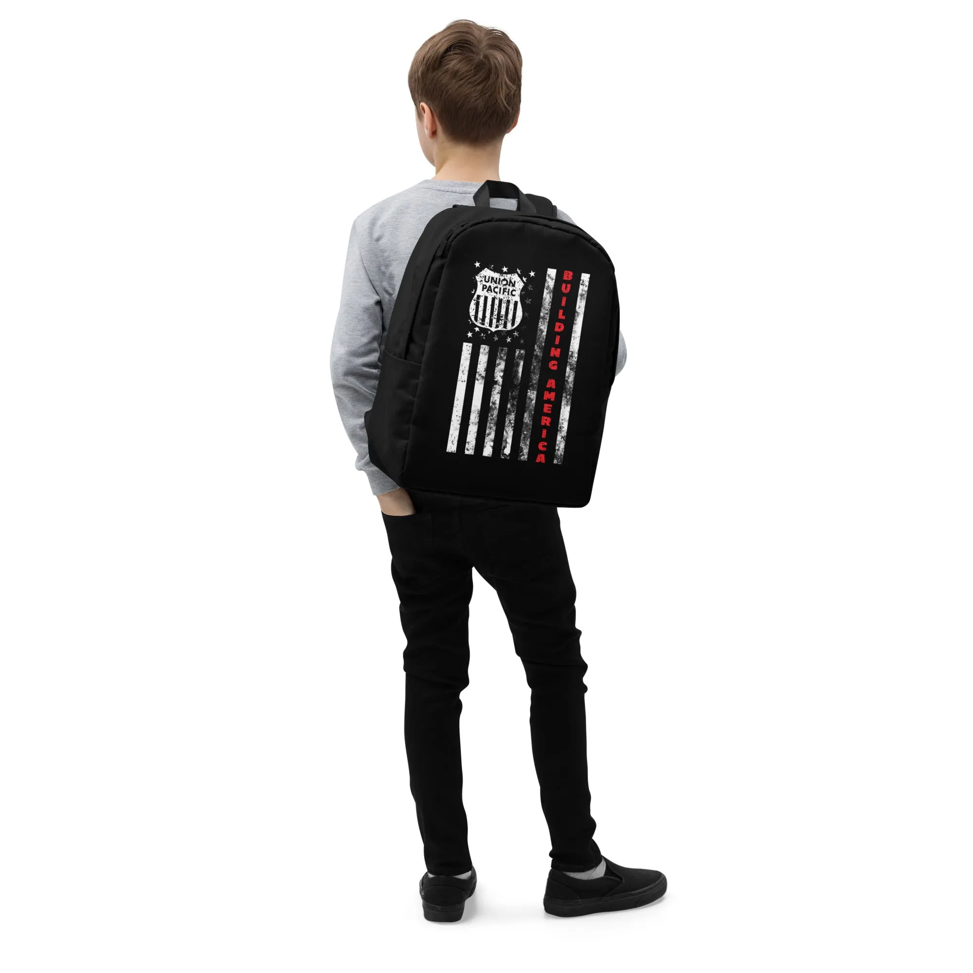 UPRR Building America Flag Minimalist Backpack