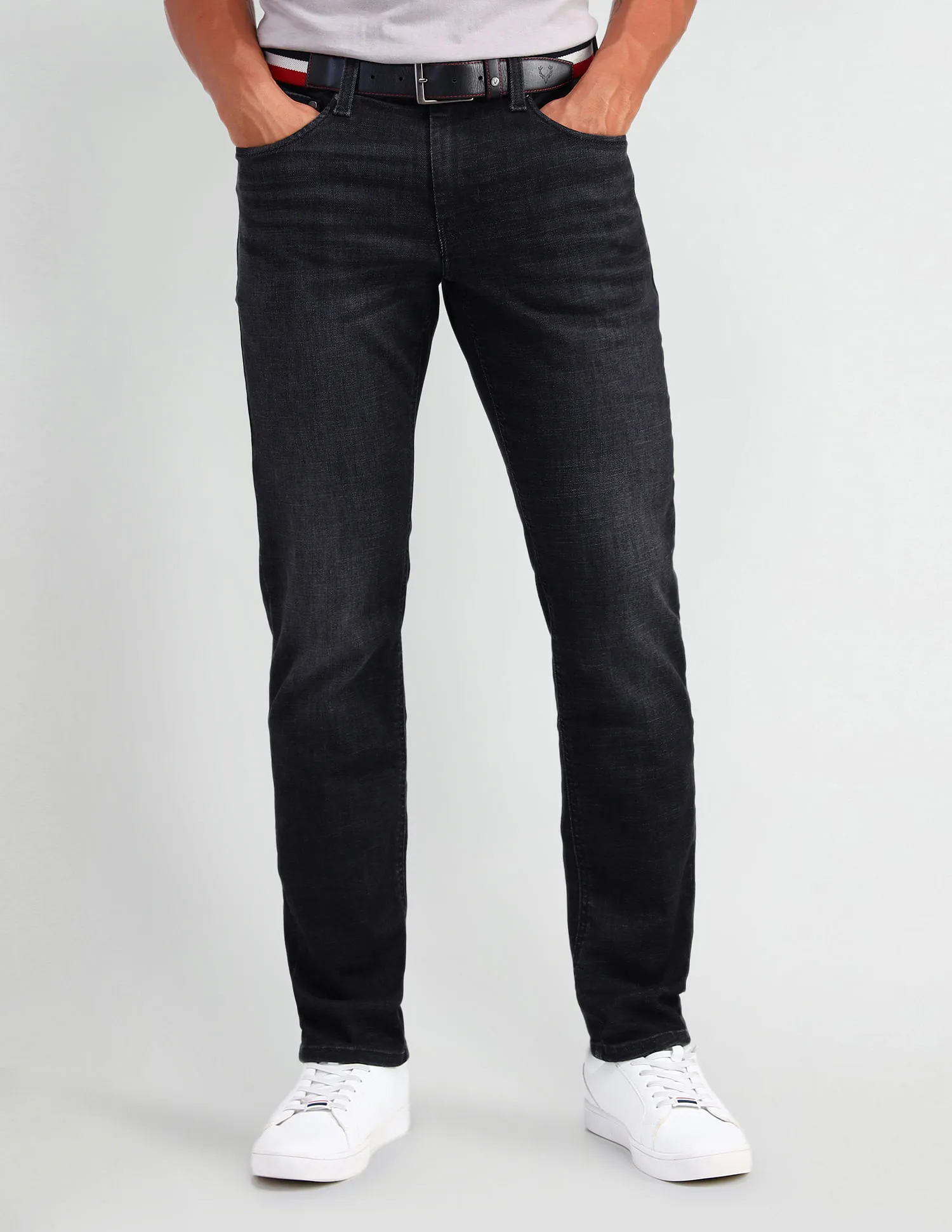 U.S. Polo Assn. Denim Co. Brandon Slim Tapered Fit Black Jeans