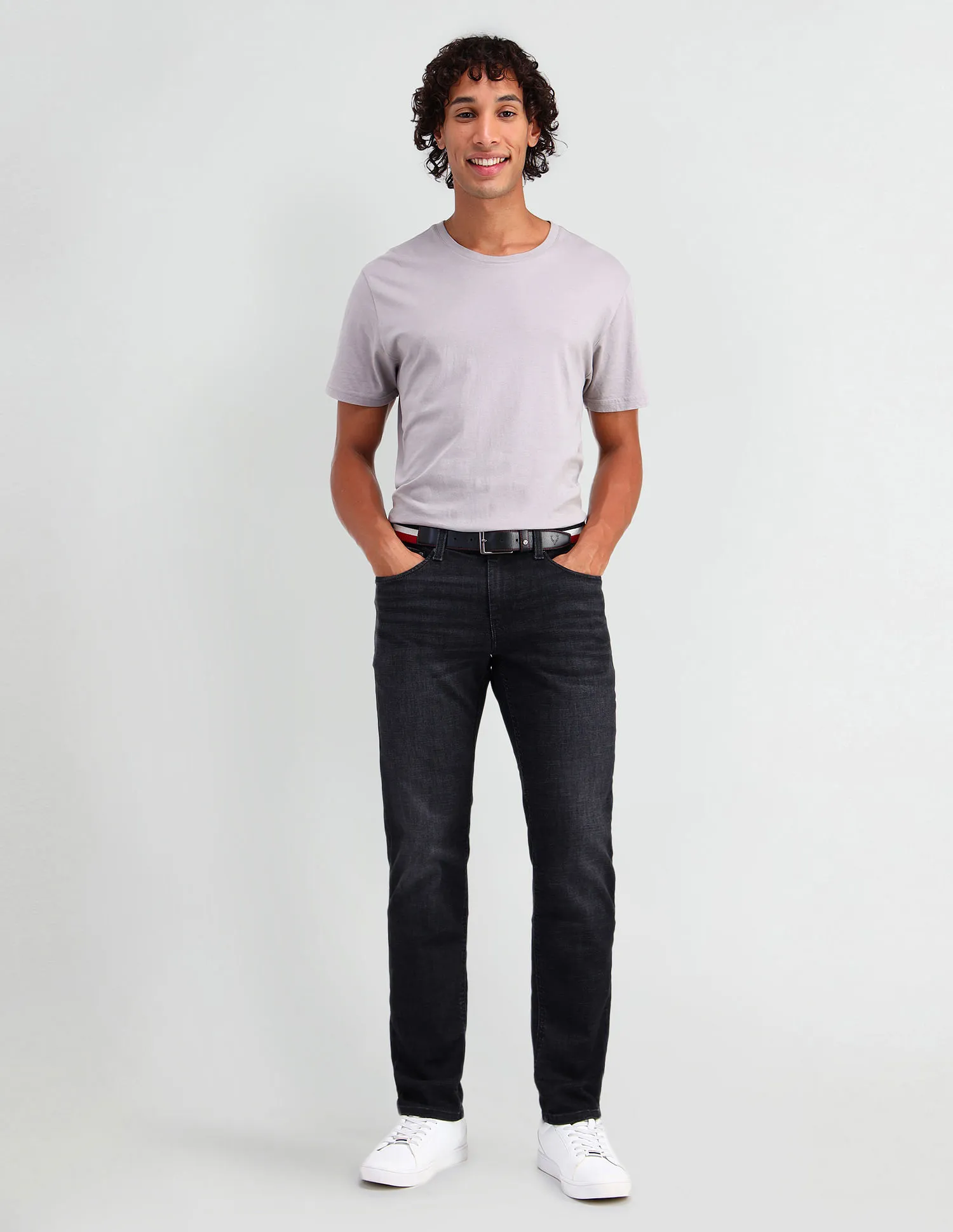 U.S. Polo Assn. Denim Co. Brandon Slim Tapered Fit Black Jeans