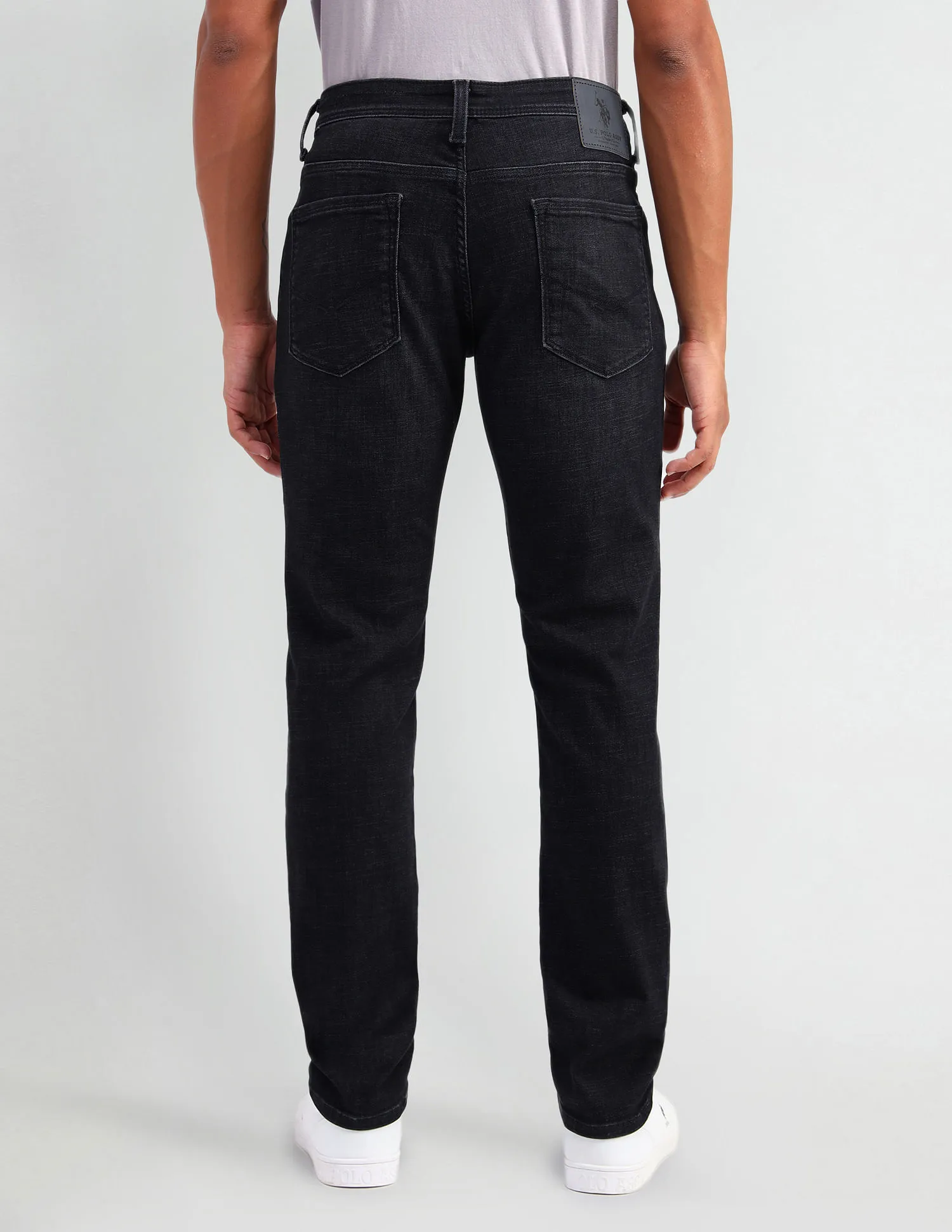 U.S. Polo Assn. Denim Co. Brandon Slim Tapered Fit Black Jeans