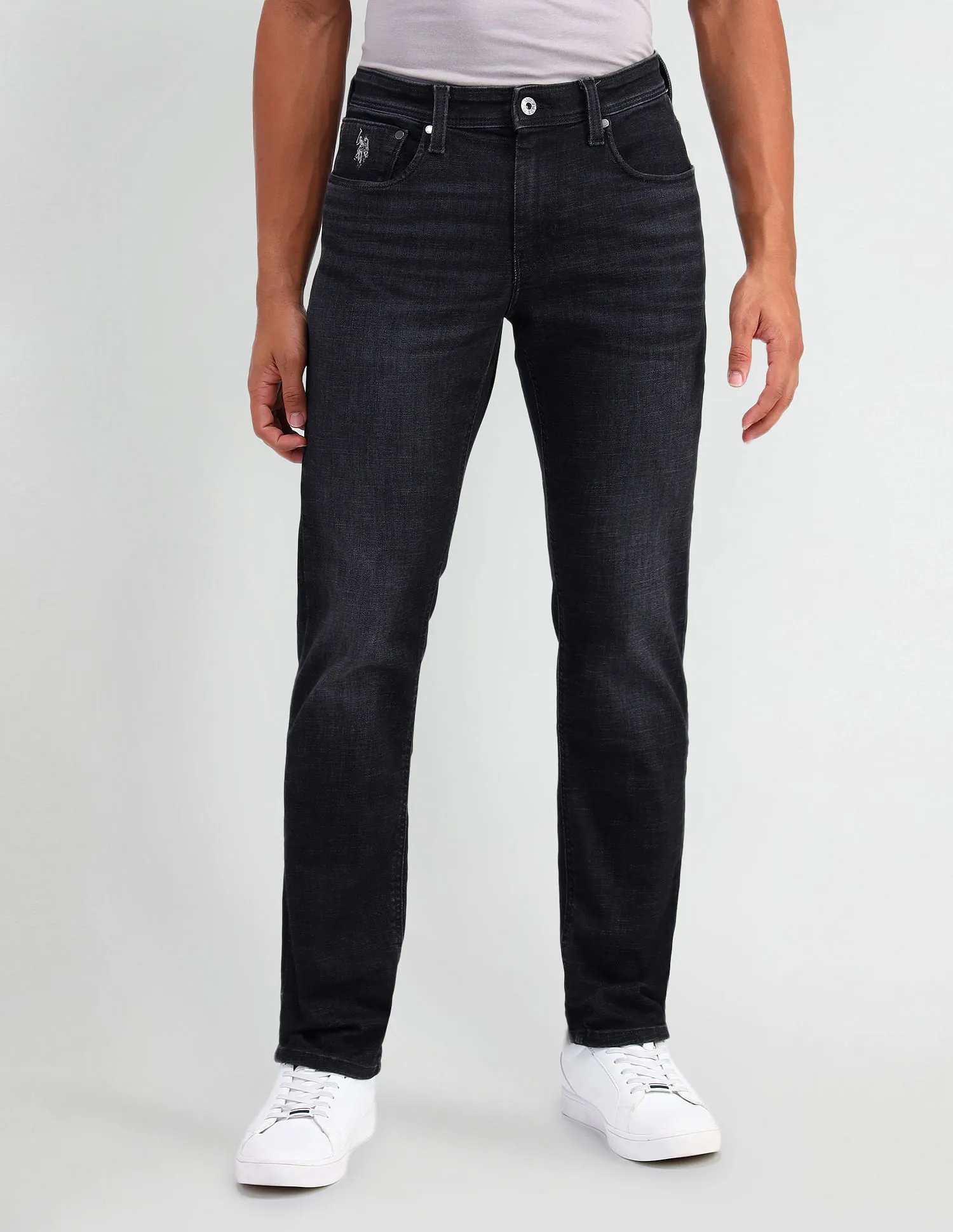 U.S. Polo Assn. Denim Co. Brandon Slim Tapered Fit Black Jeans