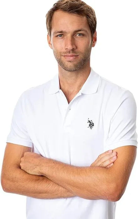 U.S. Polo Assn. Men's Short Sleeve Solid Interlock Polo Shirt