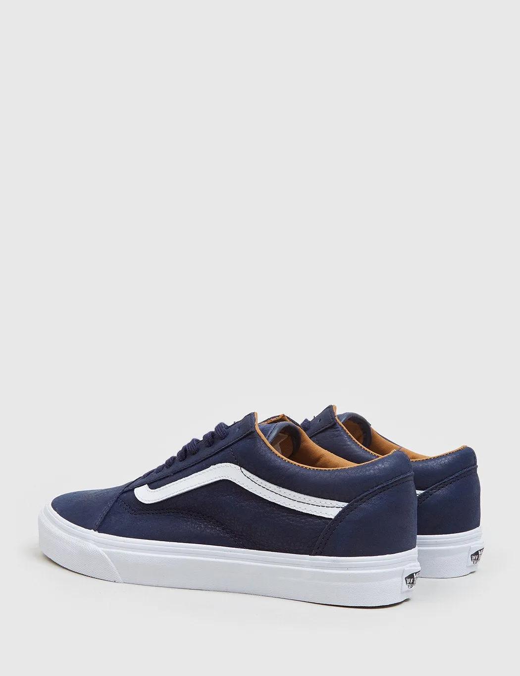 Vans Old Skool (Leather) - Navy Blue