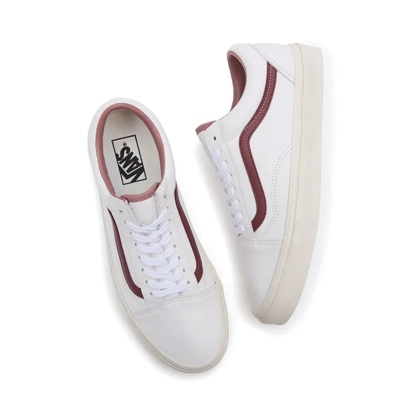 Vans Old Skool Premium Leather Trainers Russet Brown