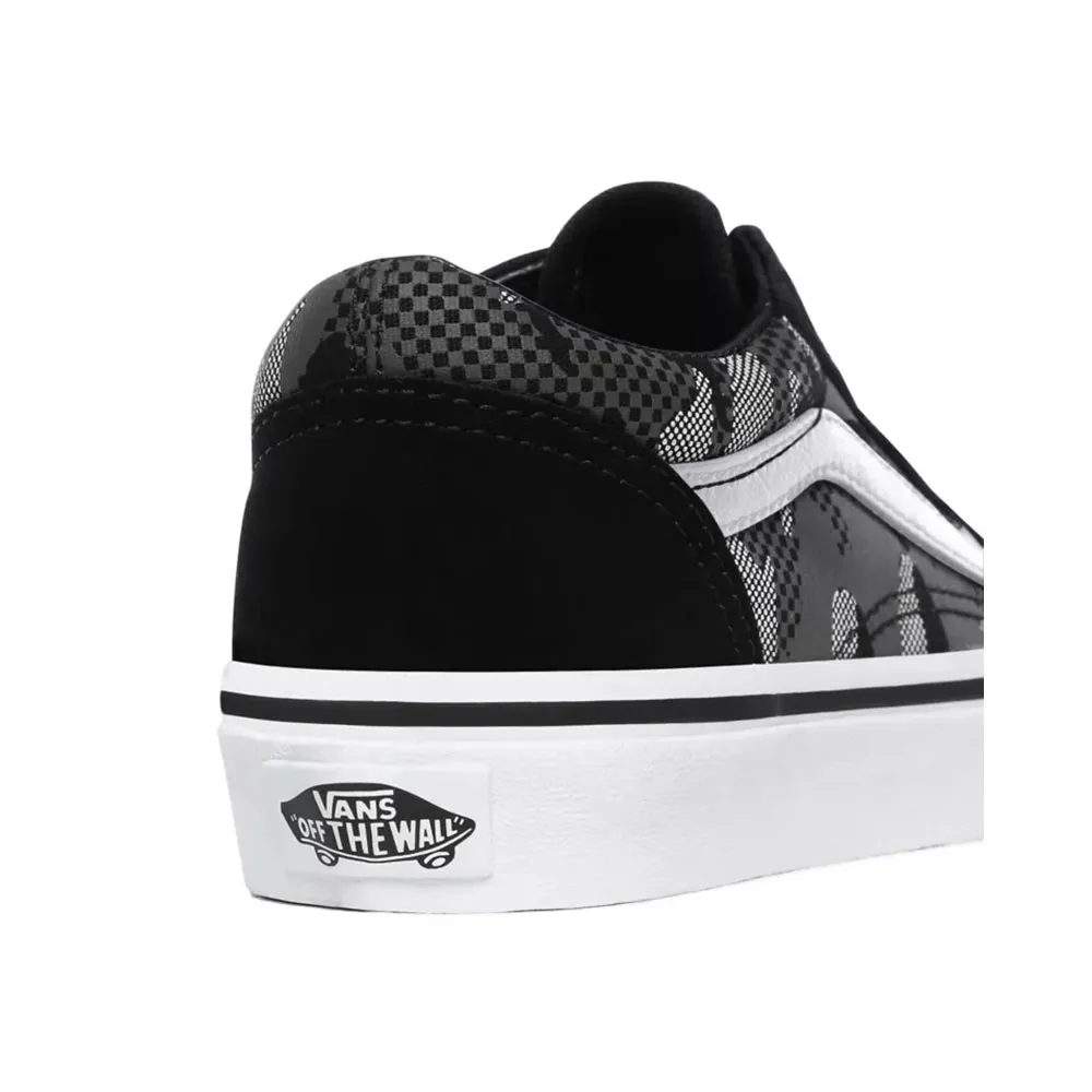 Vans Patrern Camo Old Skool Black/True White – Kids VN0A4BUU0GS1