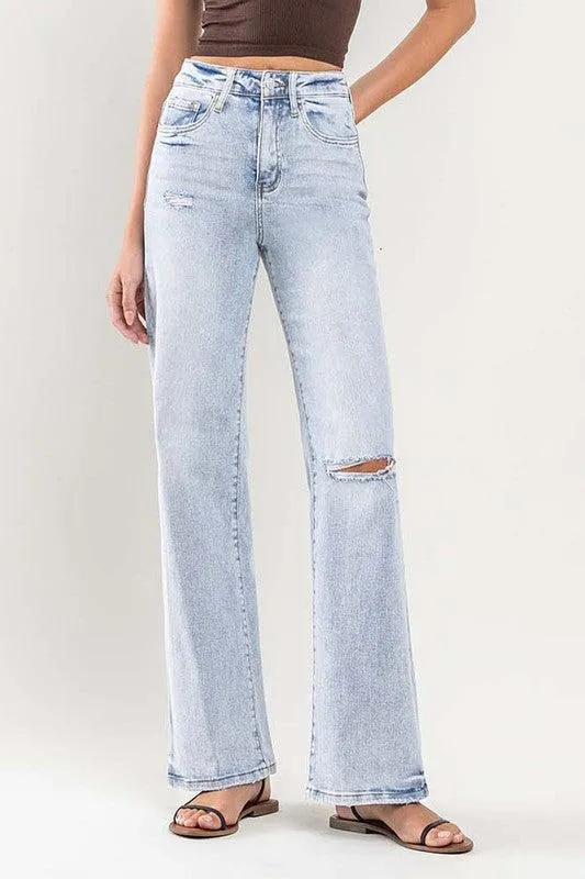 Vervet by Flying Monkey 90s Vintage Super High Rise Flare Jeans