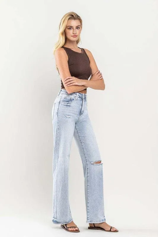 Vervet by Flying Monkey 90s Vintage Super High Rise Flare Jeans