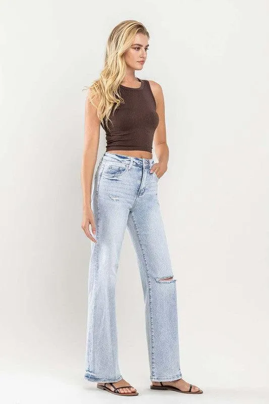 Vervet by Flying Monkey 90s Vintage Super High Rise Flare Jeans