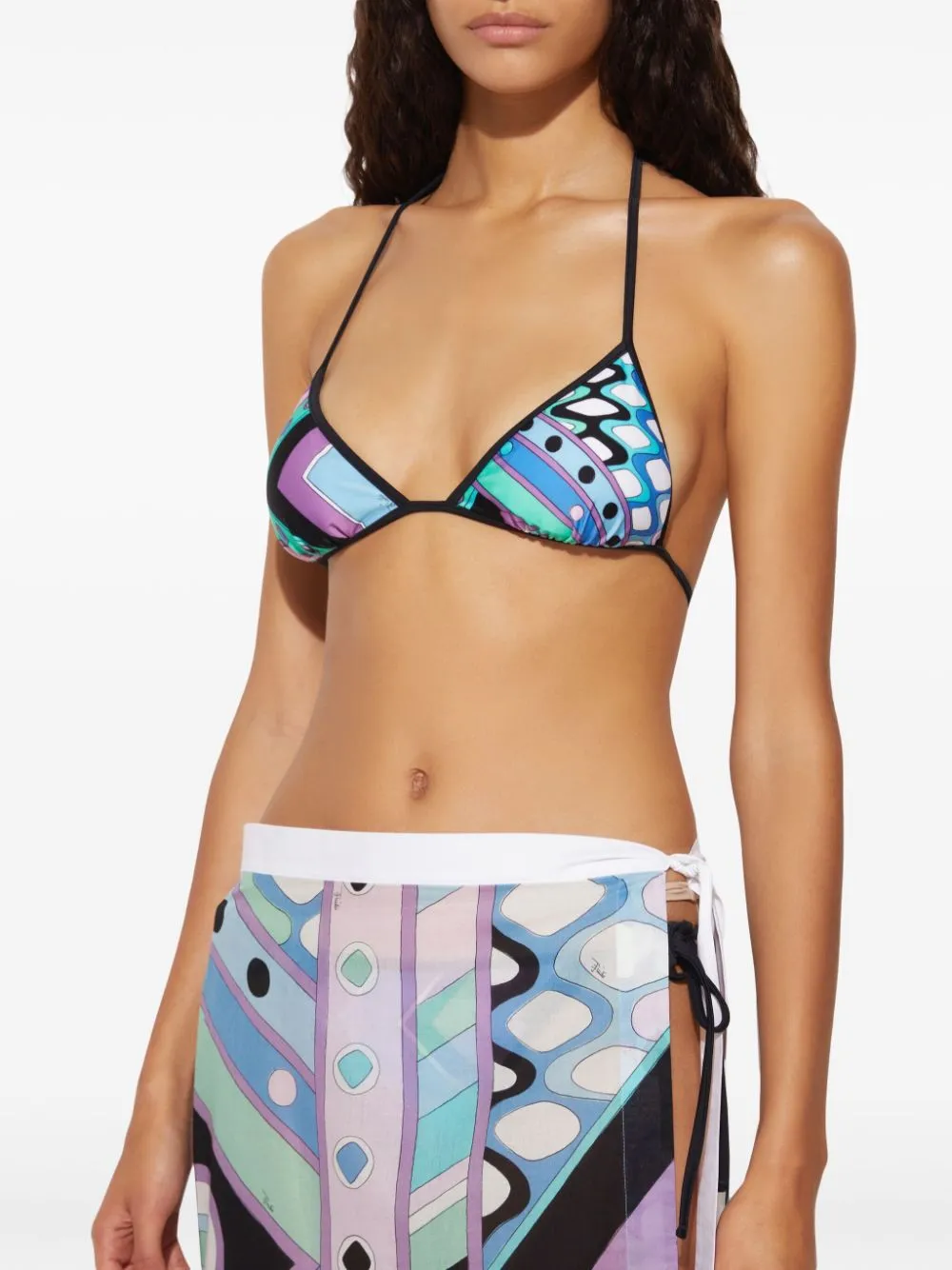 Vivara-Print Bikini Top