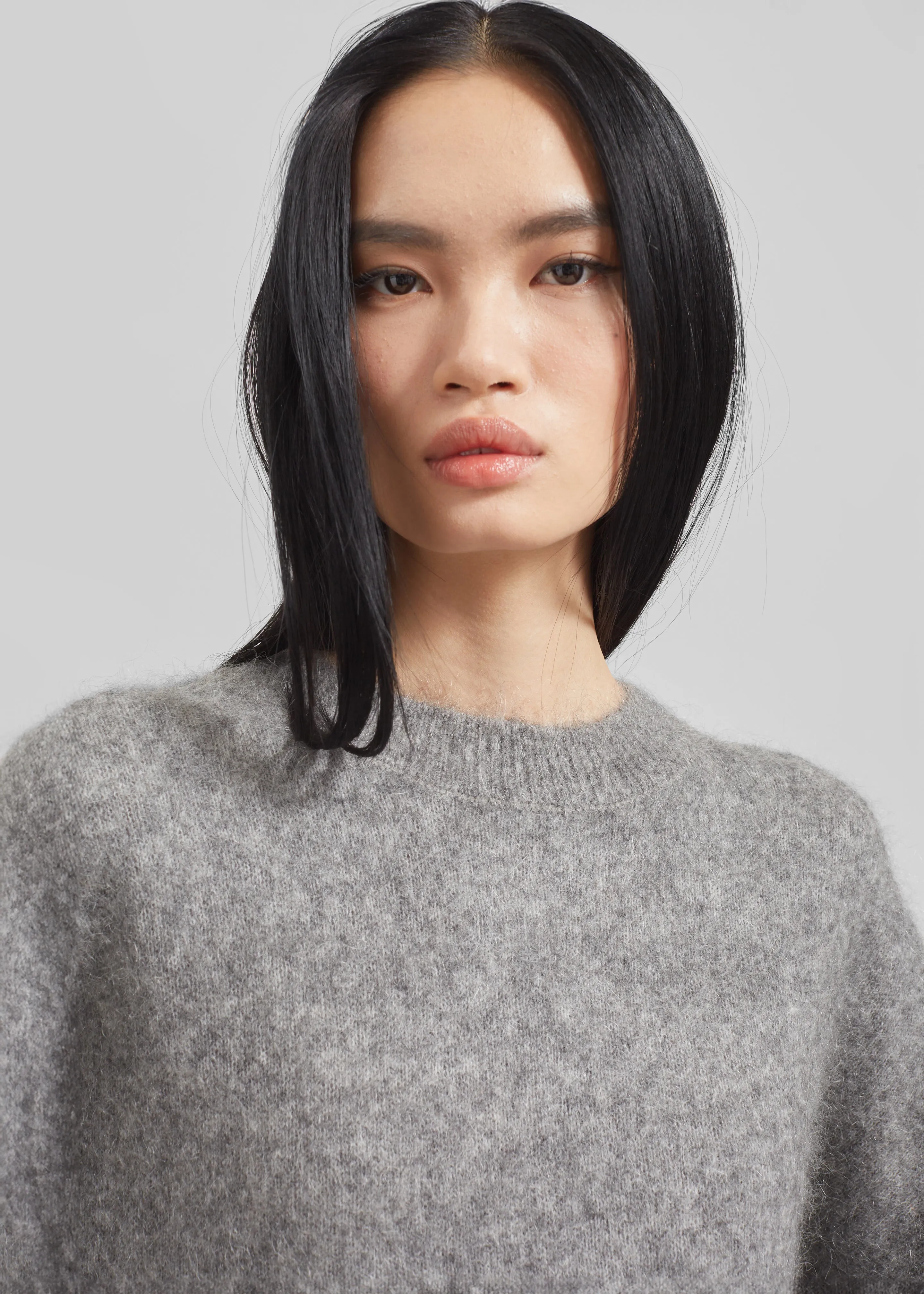 Vodskov Mohair Sweater - Grey