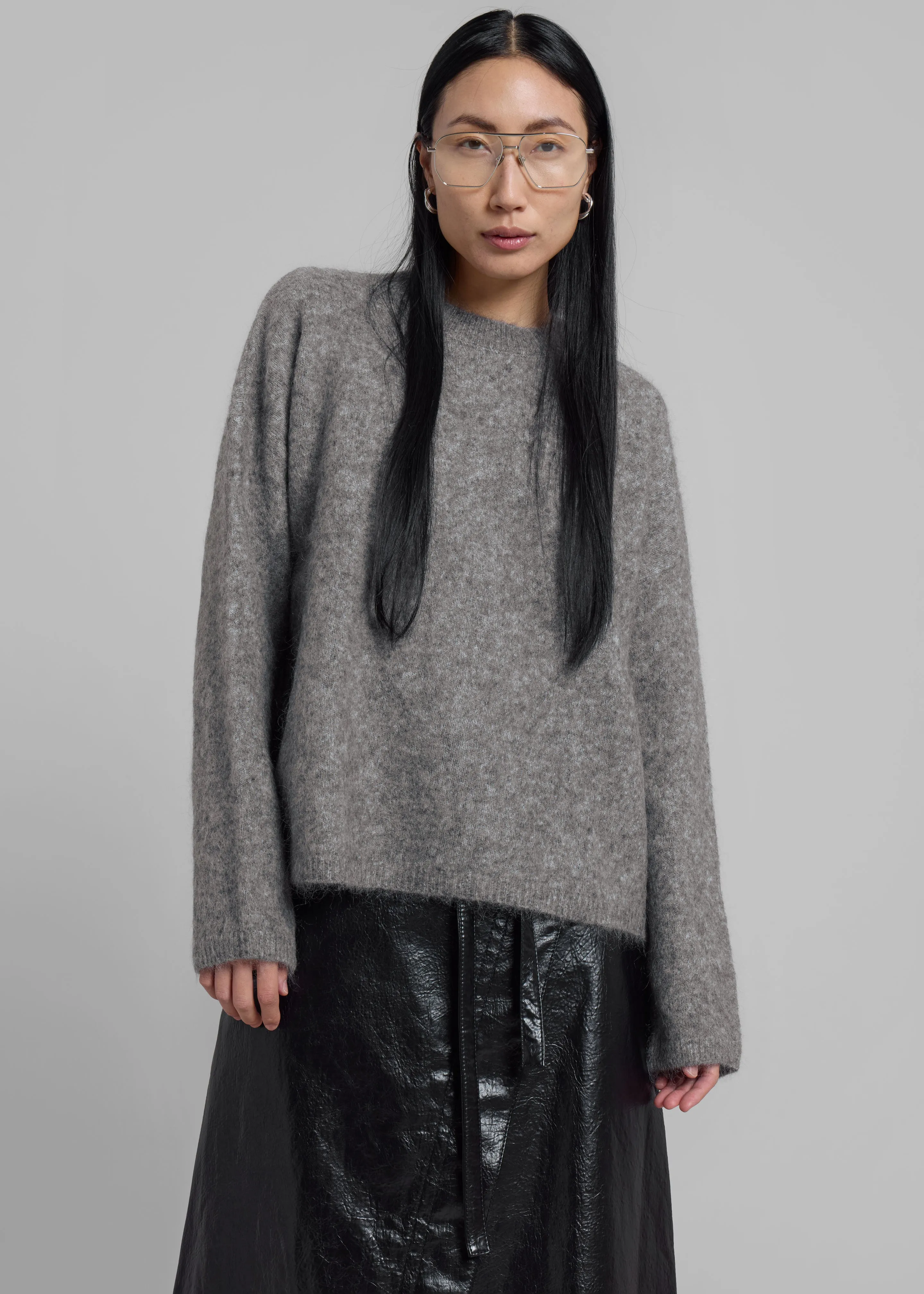 Vodskov Mohair Sweater - Grey