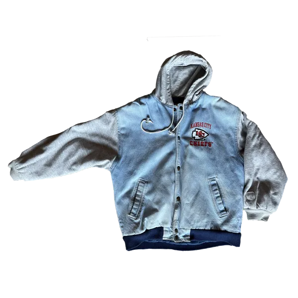 WESTSIDE STOREY VINTAGE | VINTAGE 90S CHIEFS RARE DENIM LOGO 7 JACKET