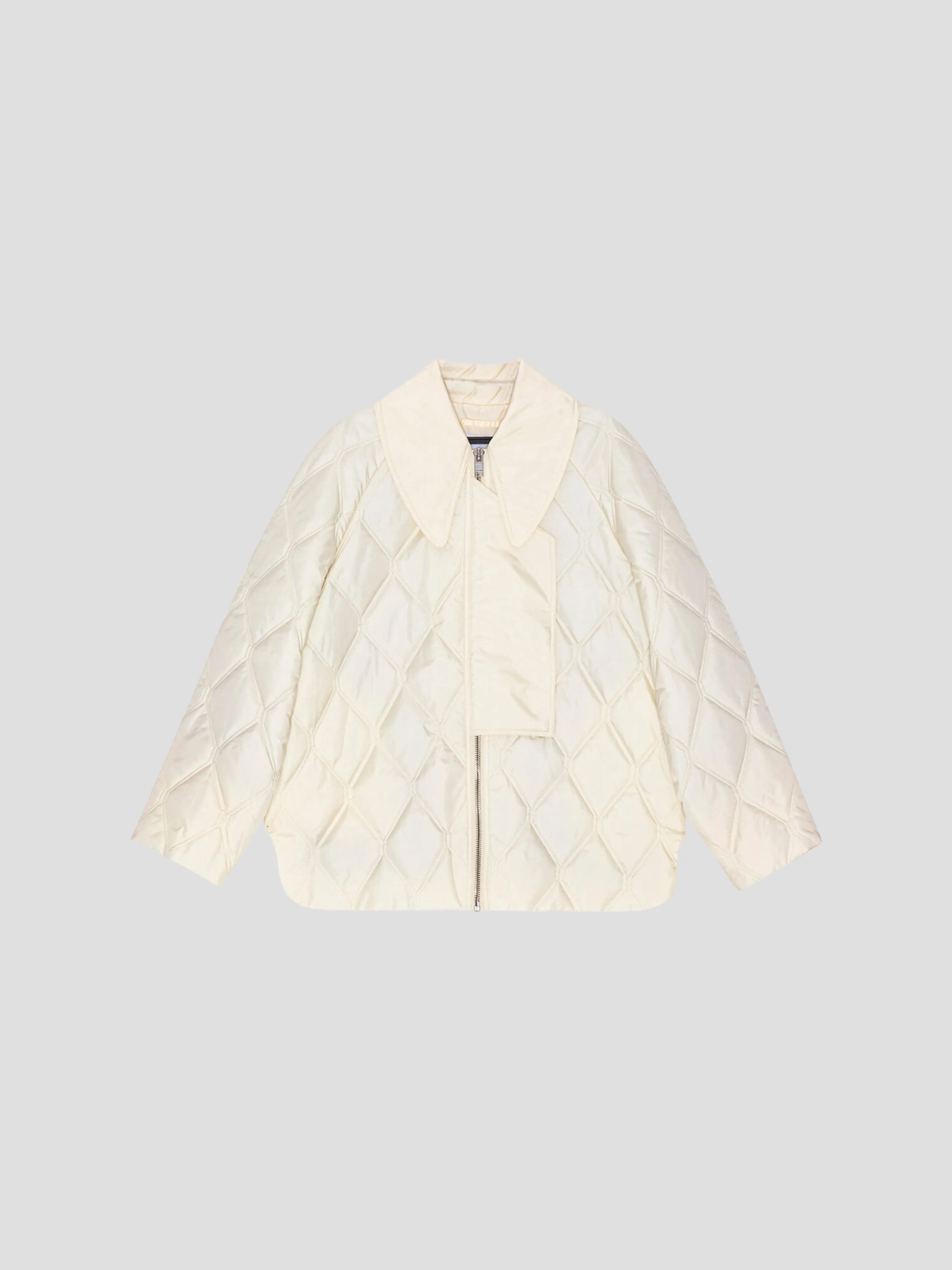 White Ripstop Quilt Jacket