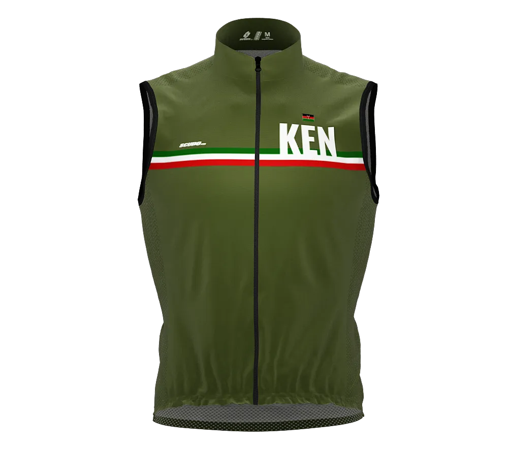 Wind Breaker Cycling Running Sports Vest Kenya Country Code for Men And Women