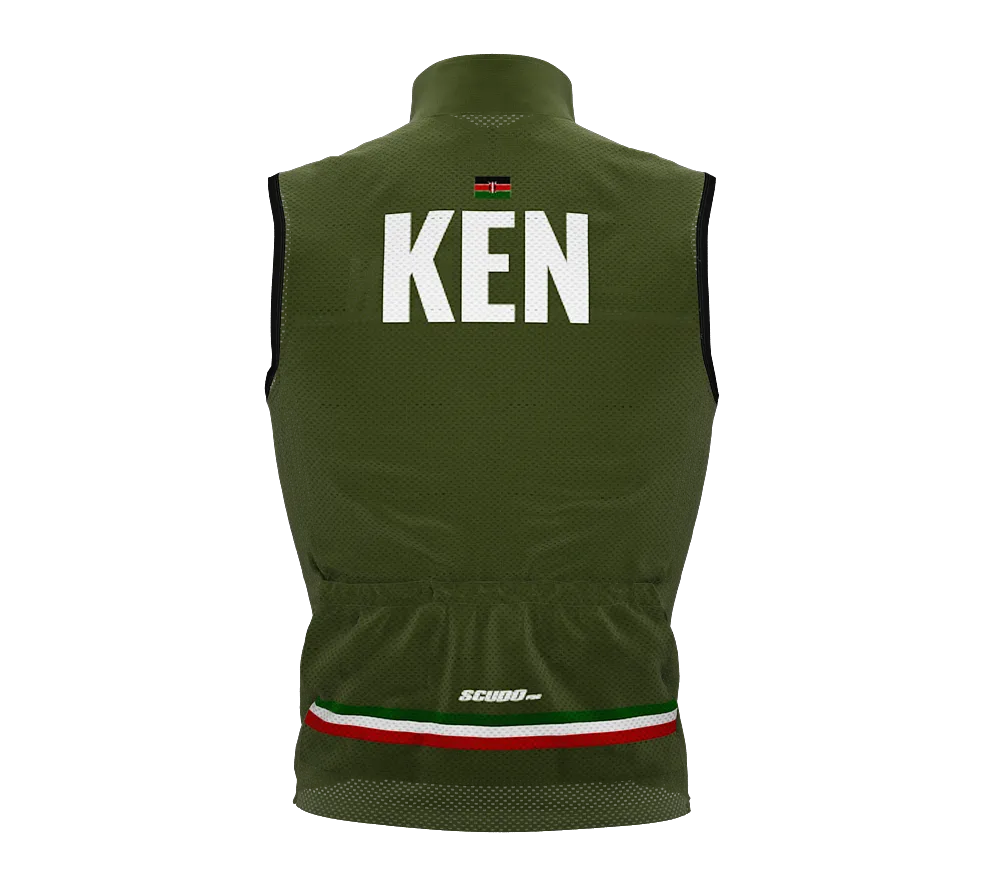 Wind Breaker Cycling Running Sports Vest Kenya Country Code for Men And Women