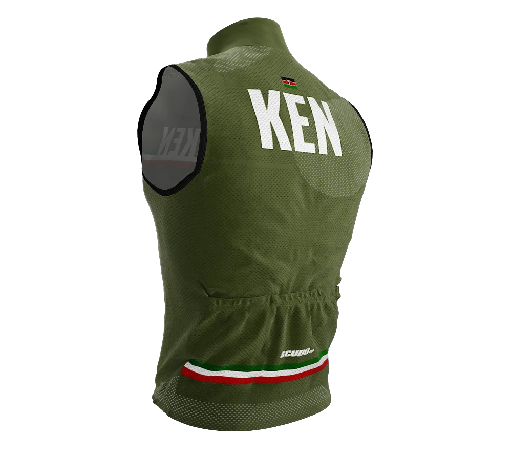 Wind Breaker Cycling Running Sports Vest Kenya Country Code for Men And Women