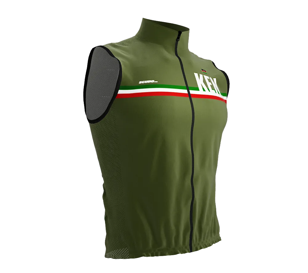 Wind Breaker Cycling Running Sports Vest Kenya Country Code for Men And Women