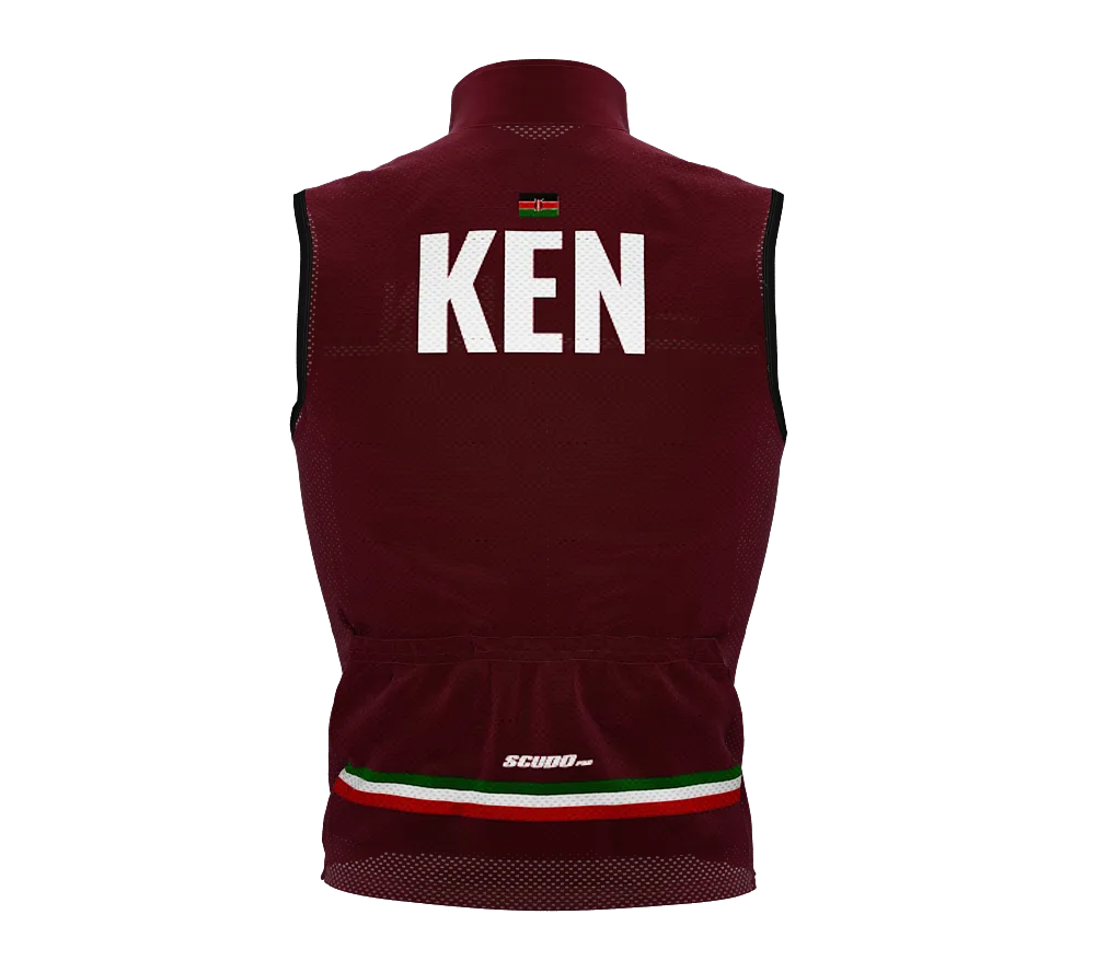 Wind Breaker Cycling Running Sports Vest Kenya Country Code for Men And Women