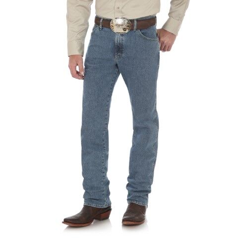 Wrangler Men's George Strait Cowboy Cut Jeans in Steel Blue