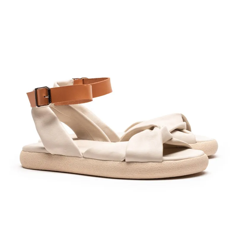 WRAP Off-White | Leather Sandals