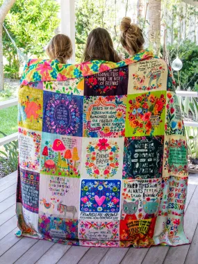 XL Double-Sided Cozy Blanket - Friendship Chirps