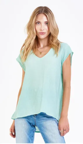 Yanis Sleeveless Top Seafoam