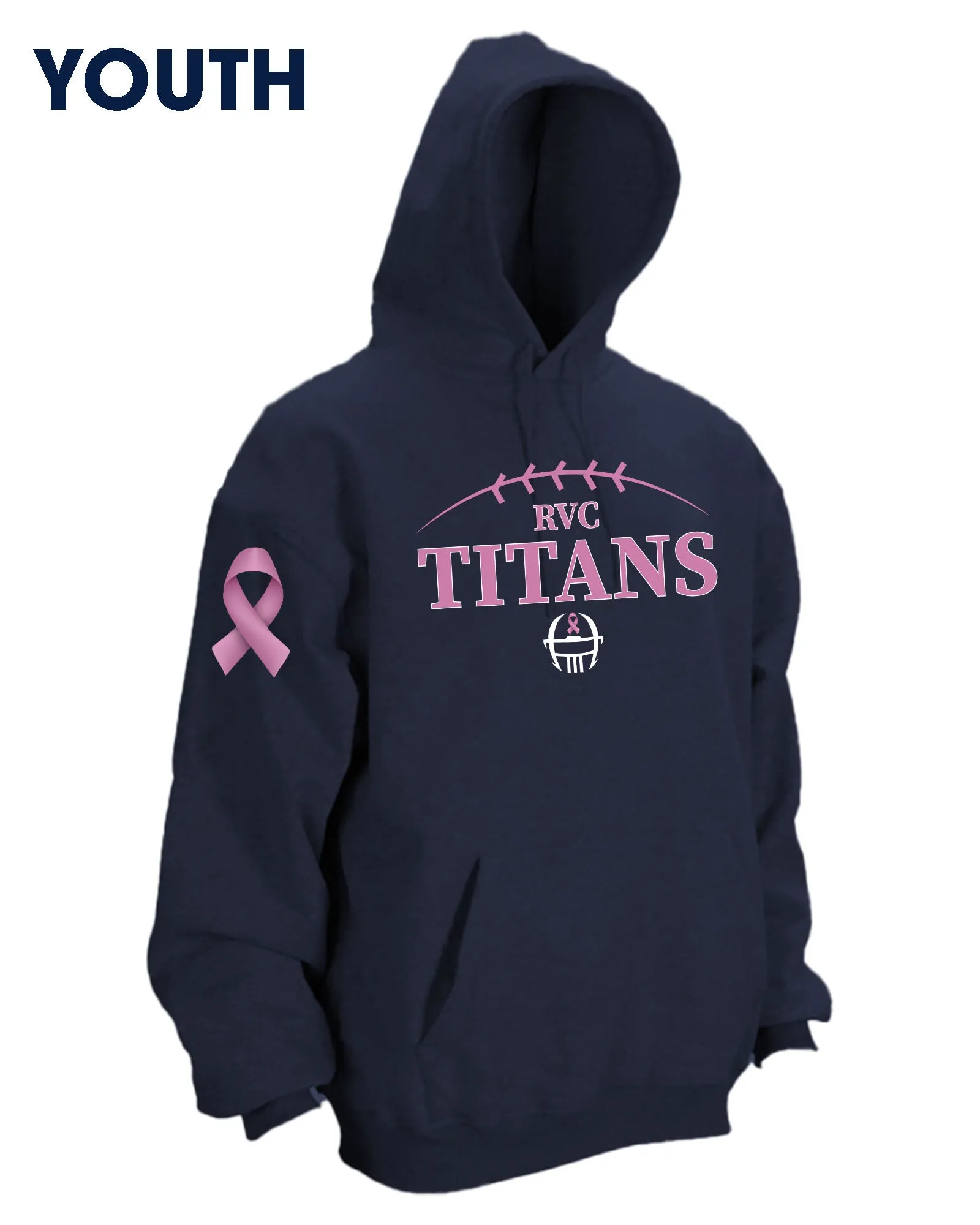 YOUTH Titans Hoodie Cancer Awareness