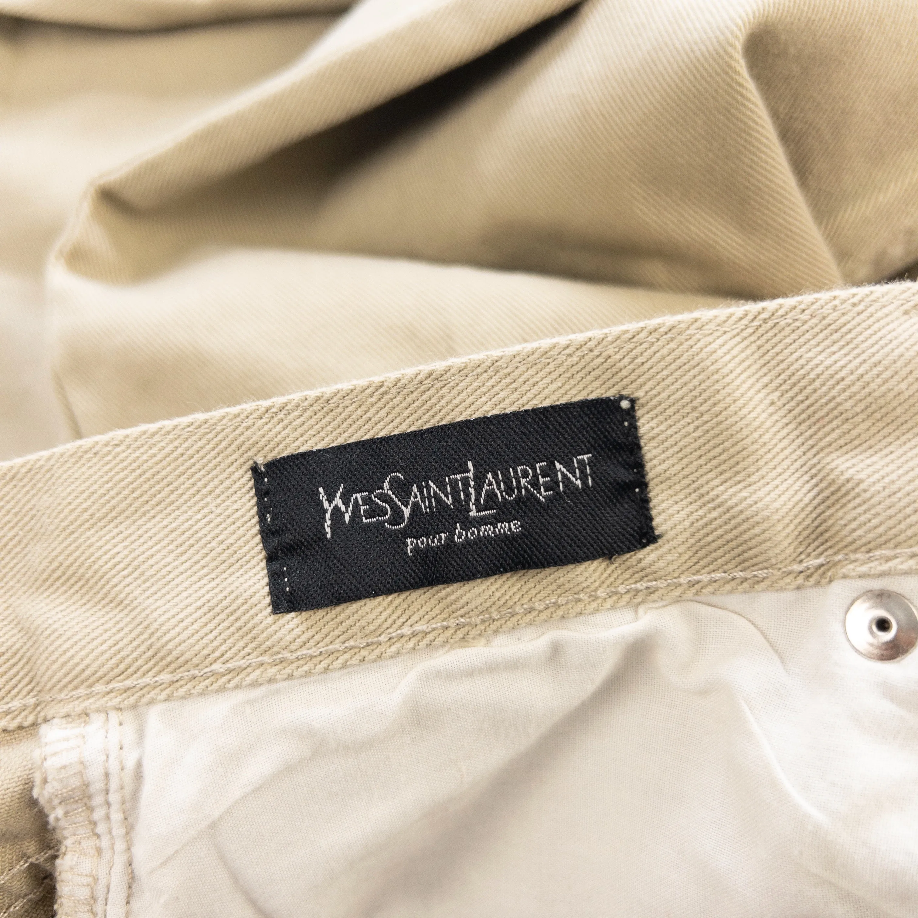 YSL Jeanswear Khaki Jeans Men's 90s Vintage | Second Wave Vintage