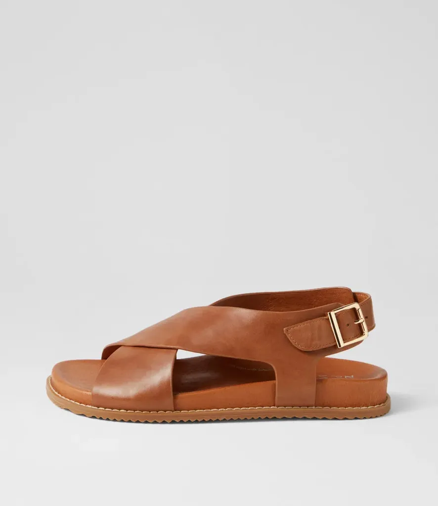 Ziera HANAKO Tan Leather Sandals