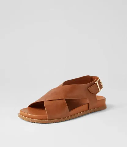 Ziera HANAKO Tan Leather Sandals